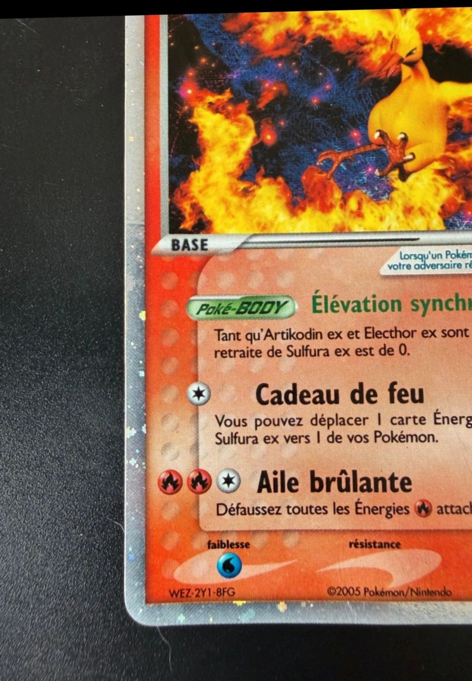 Carta Pokémon Sulfura Ex Holo 100PV (Promo Nintendo 031) 2005 Bueno – photo 5